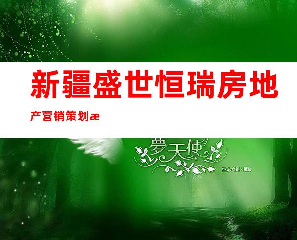 新疆盛世恒瑞房地产营销策划有限公司